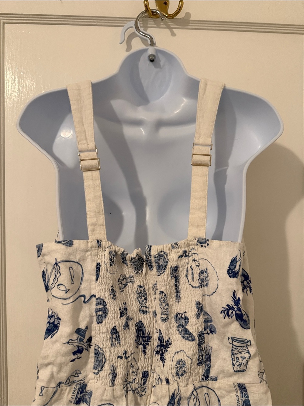 Abercrombie & Fitch Linen-Blend Wide Strap Mini Dress - Picture 9 of 15